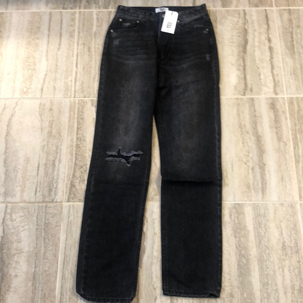 NWT ZGY Denim STRAIGHT UP JEAN - ASHES TO ASHES Size 27